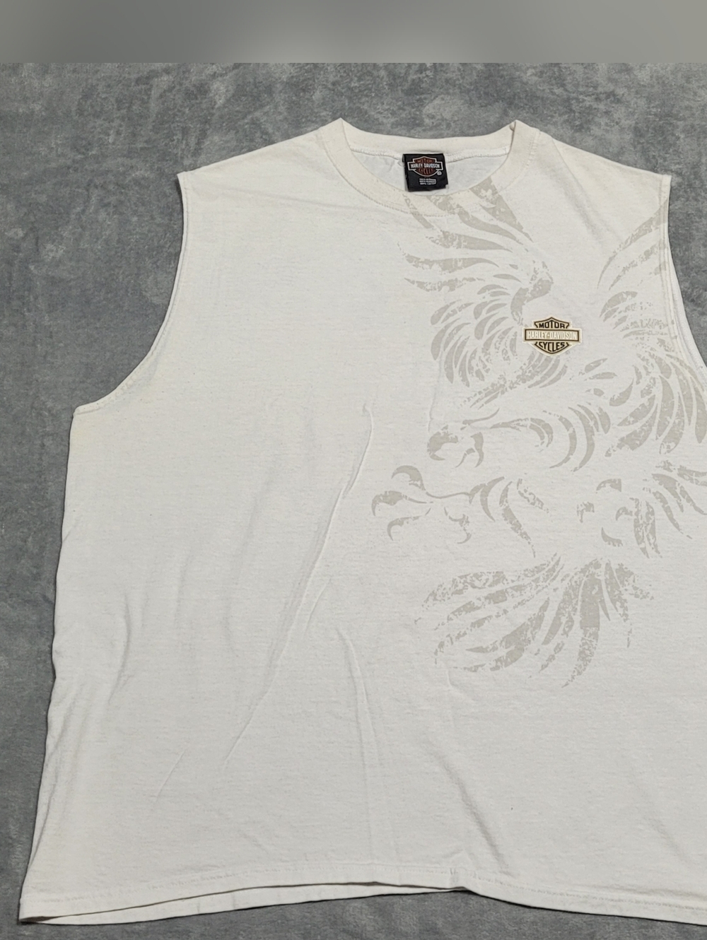Harley Davidson Motorcycles Sleeveless White Shirt Cancun, Mexico Size XXL